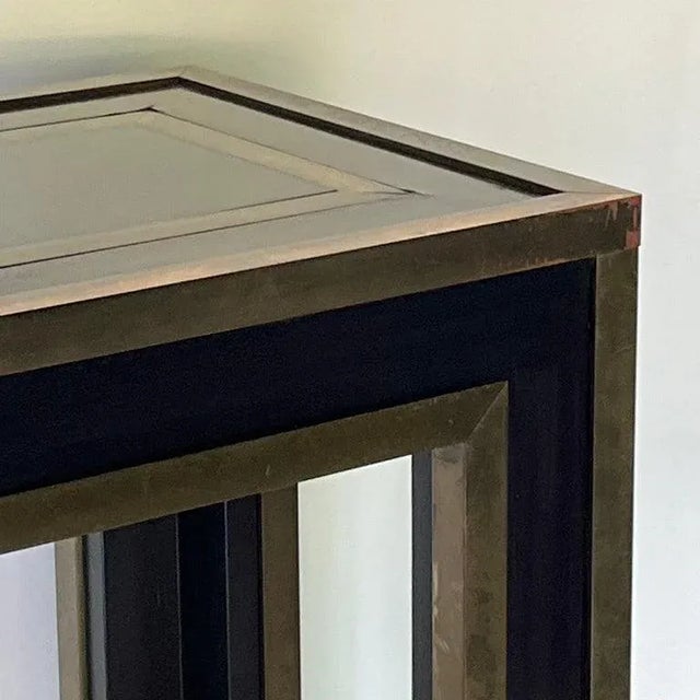 Mid 20th Century French Ebonized and Gilt Bronze Console For Sale In Los Angeles - Image 6 of 7