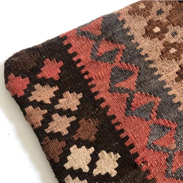 Large Vintage Anatolian Kilim Cushion Cover For Sale - Image 4 of 6