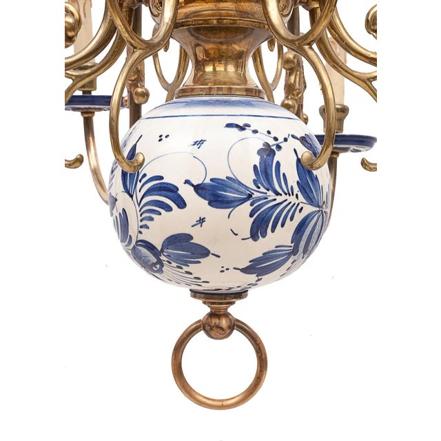 Dutch 8-Light Chandelier, 1940s For Sale - Image 6 of 10
