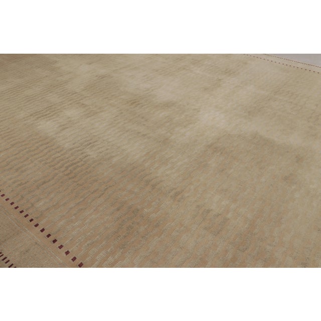 This magnificent 16x22 contemporary rug is a brilliant study in texture and scale from Rug & Kilim’s Art Deco...