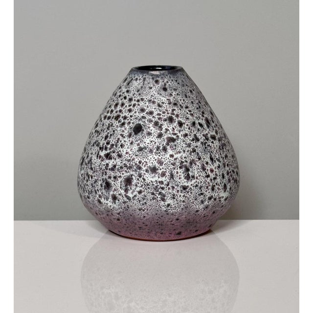 Studio Ceramic Art Vase with Speckled Glaze from Töpferhof Römhild, Germany, 1960s For Sale - Image 10 of 10