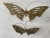 Brass A Pair of Vintage Soild Brass Butterfly Wall Hangings For Sale - Image 8 of 9