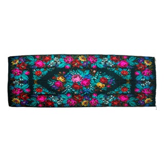 Vintage Romanian Handwoven Wool Runner Rug, 1960s For Sale