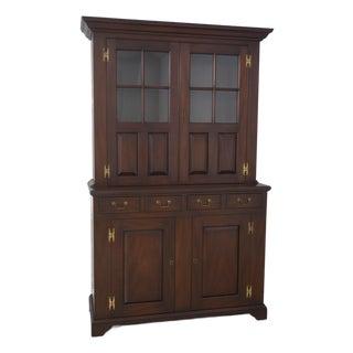 Kittinger Wa-1027 Colonial Williamsburg Mahogany Cupboard For Sale
