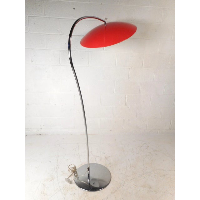 Contemporary Contemporary Modern Kurt Versen Style Swivel Floor Lamp For Sale - Image 3 of 13