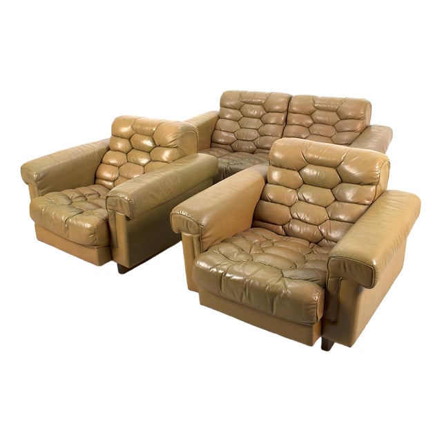 Set of Ds-P 2-Seater & Armchairs from de Sede For Sale