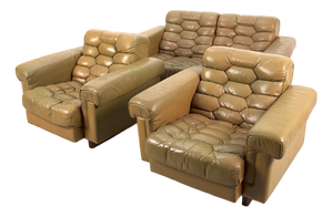 Set of Ds-P 2-Seater & Armchairs from de Sede