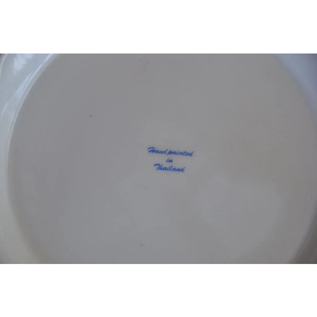 Ceramic Thai Benjarong Porcelain Soup Tureen & Ladle Set With Hand-Painted Floral Decorations For Sale - Image 7 of 13