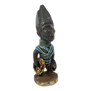 Early 20th Century Yoruba Ibeji Female Miniature Figure Nigeria For Sale