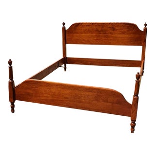 Heywood-Wakefield Mid Century Wooden Full Size Bedframe For Sale
