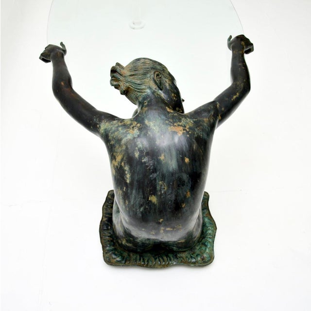 Brown Vintage Sculptural Bronze Coffee Table, 1970 For Sale - Image 8 of 13