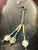 Handmade dangle earrings in the style of the Native American Santo Domingo Pueblo people. The blue coral and heishi beads...