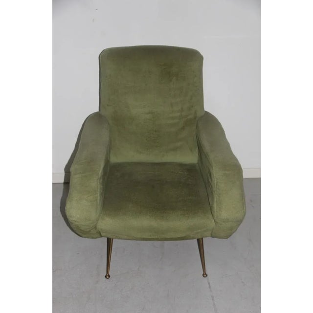 Mid-Century Italian Armchair, 1950s For Sale - Image 6 of 7