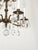 1960s Antique 5 Light Adorable Dainty Petite Brass Cut Lead Glass Crystal Chandelier For Sale - Image 5 of 12