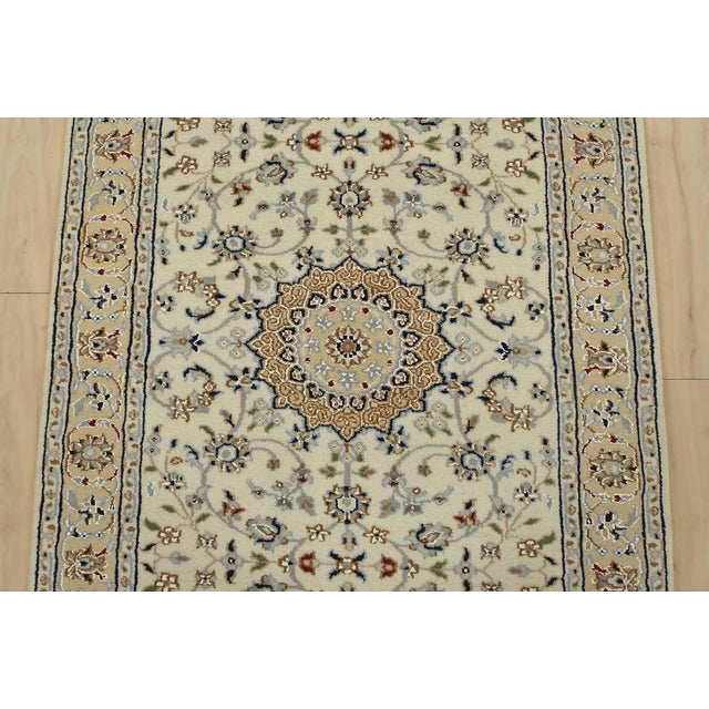 2020s Nain Runner 2’9” X 17’9” Ivory Wool Traditional Hand-Knotted Oriental Rug For Sale - Image 5 of 12