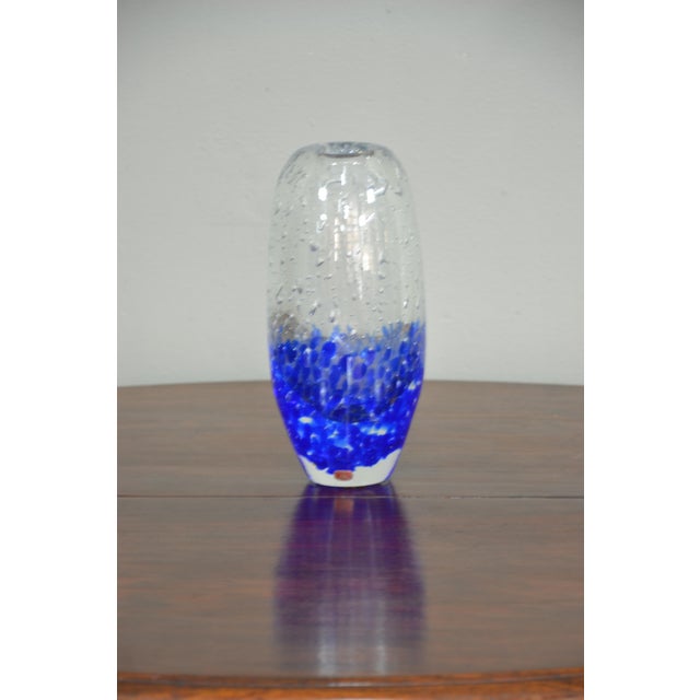 Glass vase made by Jaroslav Svoboda for the company Skrdlovice / Beranek 60s. This glass art workshop was founded in the...