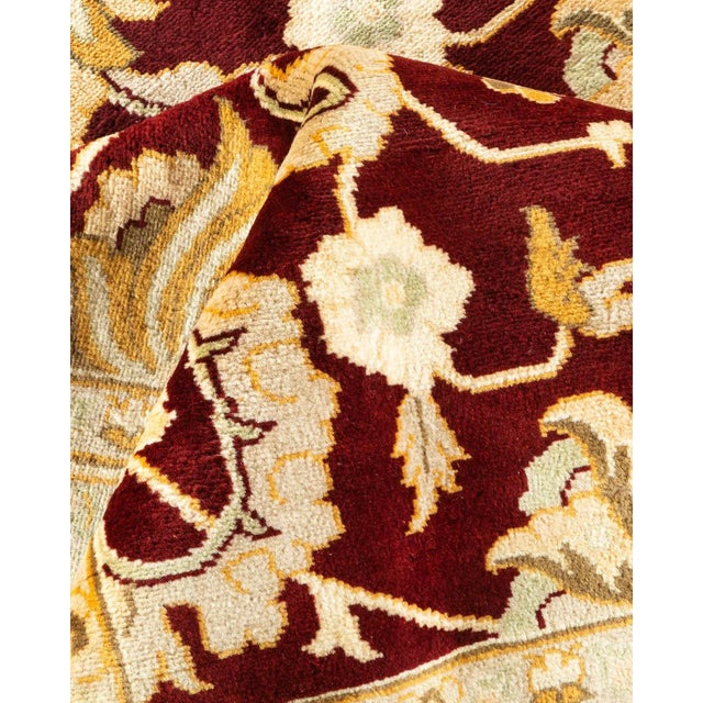 Textile Mogul, One-of-a-Kind Hand-Knotted Area Rug - Red, 12' 2" x 15' 2" For Sale - Image 7 of 8