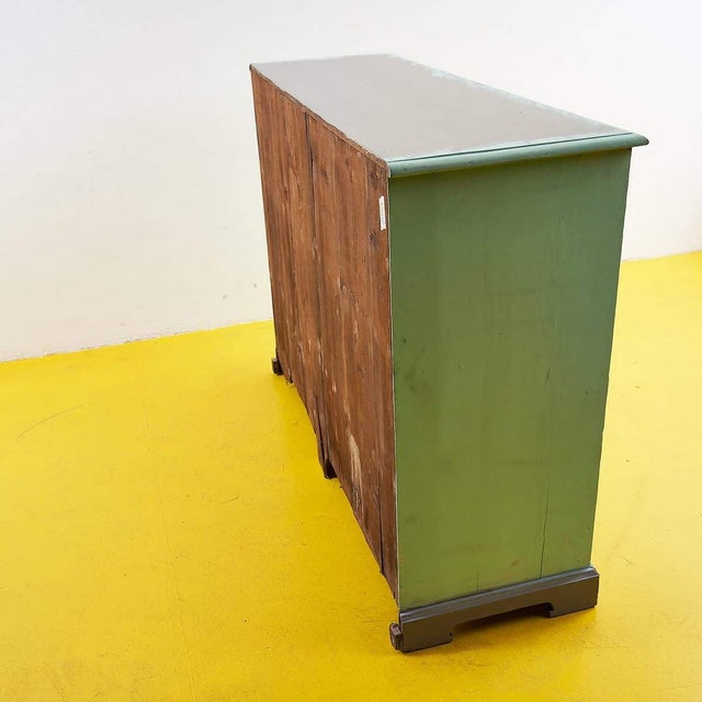 Modern Green Wooden Cabinet For Sale - Image 9 of 11