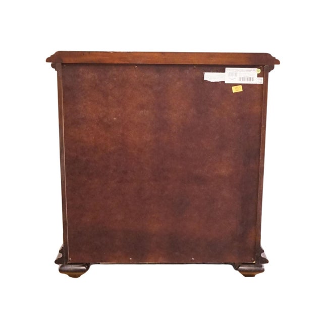 Stanley Furniture Walnut Contemporary Traditional 30" Three Drawer Nightstand 128-13-80 - Continental Barrel Finish For Sale - Image 11 of 15