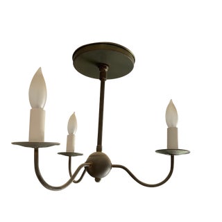 Mid-Century Traditional Petite Chandelier For Sale