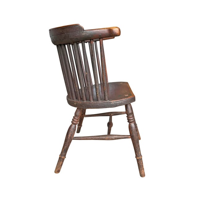 19th Century 19th Century English Barrelback Windsor Chair For Sale - Image 5 of 13