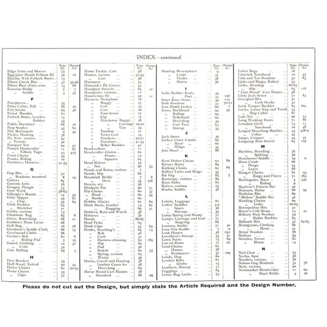 The "London" Illustrated Catalogue ..Of.. Saddlery, Harness, Horse Clothing and Saddlers' Requisites 1900 For Sale - Image 10 of 14