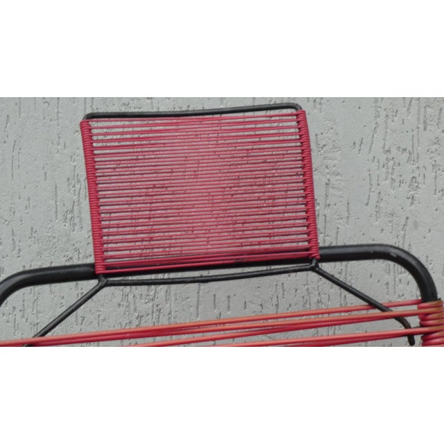 1960s Deckchair with Headrest in PVC and Metal by Zanchi Alabarda, 1960s For Sale - Image 5 of 8