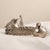 Mid-Century Bird and Braided Basket Salt Shakers in Silver-Plated Alpaca, 1950s, Set of 3 For Sale - Image 4 of 4