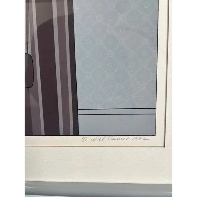 Will Barnet " Interlude" Silk Screen Print 1982 Hand Signed, Numbered & Framed 1982 For Sale - Image 12 of 16