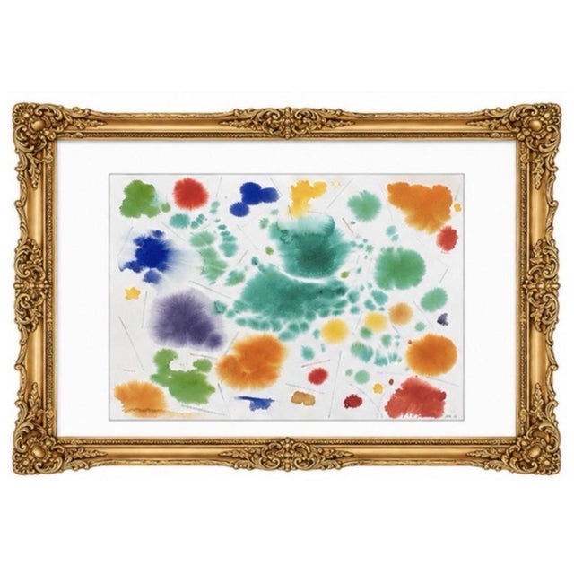 Paper Museum Abstract Expressionist Artist James McCray, Painting for Sale #5, Dated ‘85, Signed 22.25” X 31” For Sale - Image 7 of 9