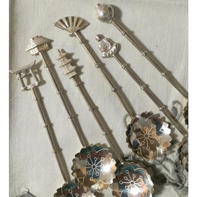 Japanese Sterling Silver Demitasse Spoon Set Chairish