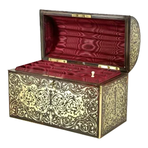 Victorian Boulle Dome-Top Letter Box