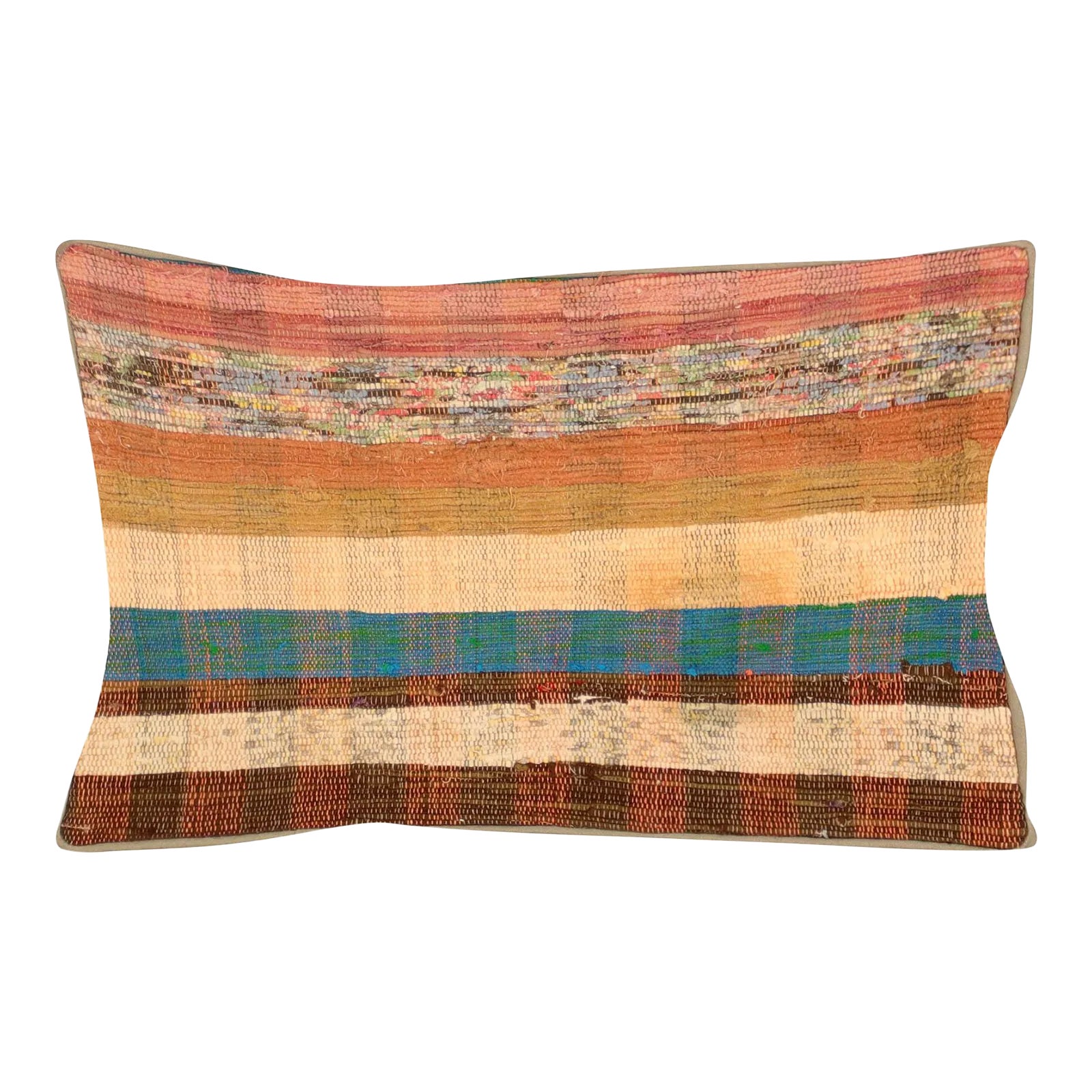 1960s Turkish Rag Pillow | Chairish