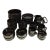 Neo Art Deco Black Bowl & Coffee Mug 26 Piece Serverware Set by Waechtersbach For Sale