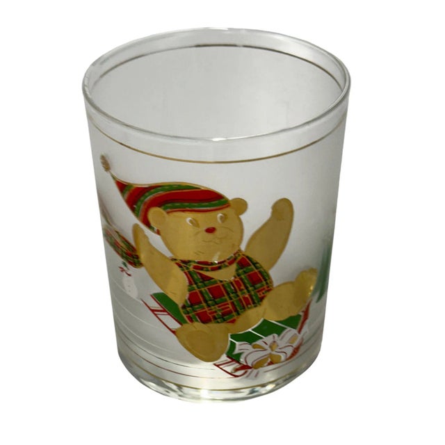 Mid-Century Modern Culver Bears Christmas Glasses - Set of Four For Sale - Image 3 of 6
