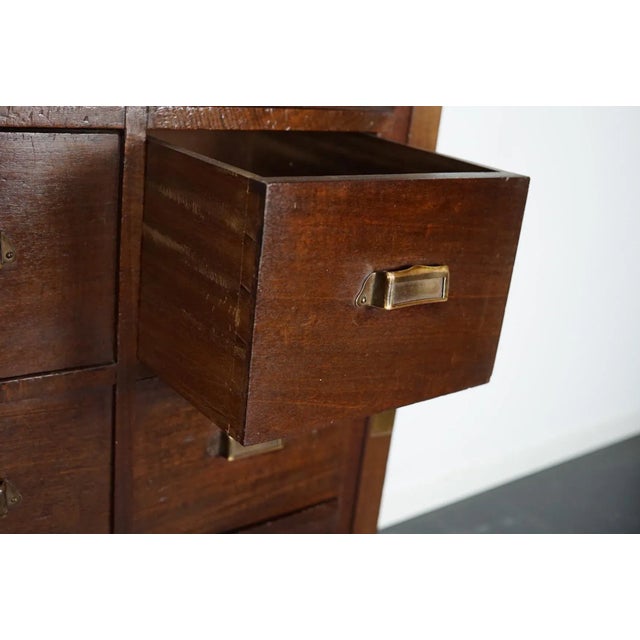 Dutch Mahogany Bank of Drawers, 1930s For Sale - Image 15 of 18