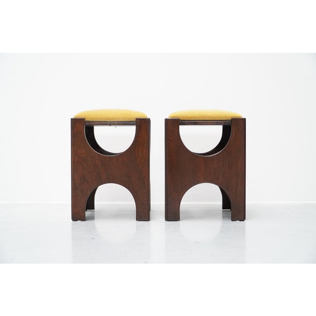 Stool by Charles Vandenhove for Lucien Brull University Residence, Belgium, 1967 For Sale - Image 4 of 15