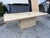 Stone Vintage Mid Century Modern Italian Travertine Polished Marble Coffee Table For Sale - Image 7 of 12