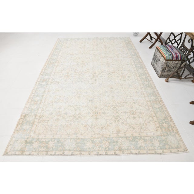 Vintage Wool & Cotton Rug For Sale - Image 18 of 18