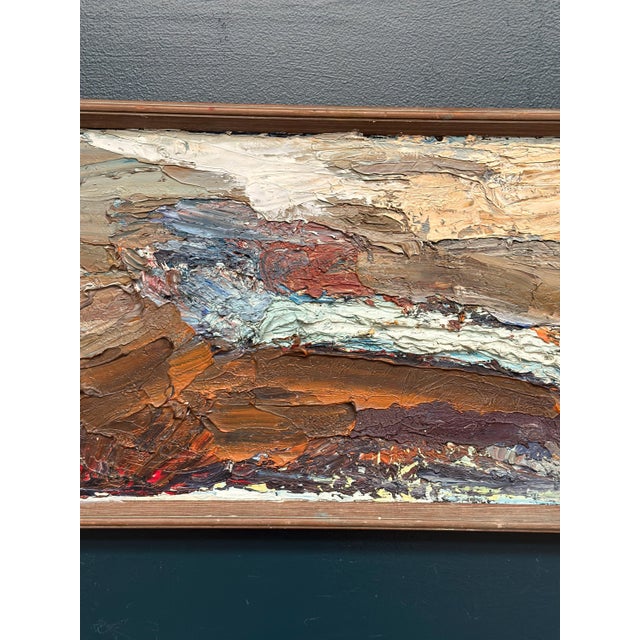 Mid-Century Modern Swedish Artist, Abstract Composition, 1950s, Oil on Canvas, Framed For Sale - Image 3 of 18