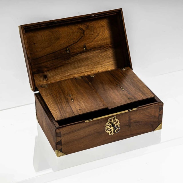 Metal German Travellers Casket For Sale - Image 7 of 12