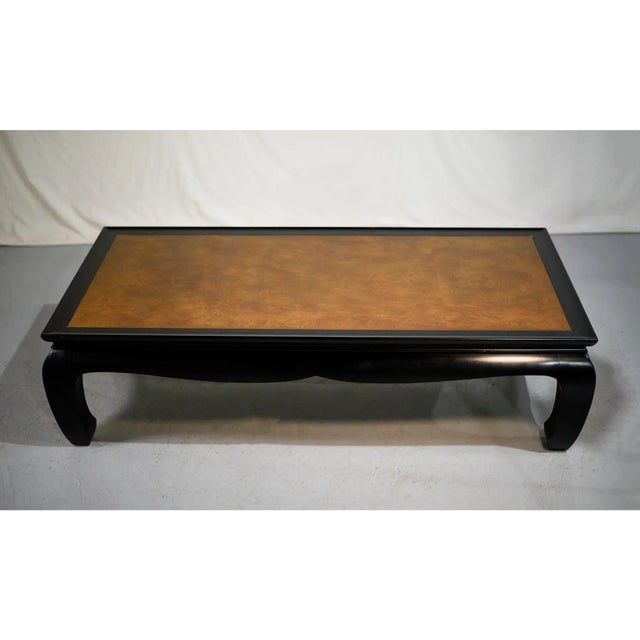 Century Furniture 1970s Chin Hua Burled Wood Coffee Table by Century Furniture Ray Sabota For Sale - Image 4 of 10