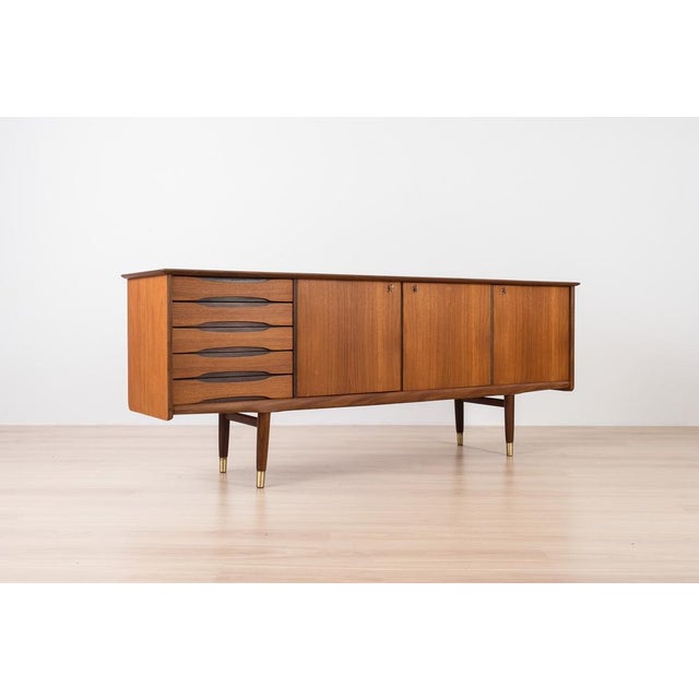 Mid-Century Modern Teak Sideboard from Brødrene Sörheim, Norway, 1960s For Sale - Image 3 of 14