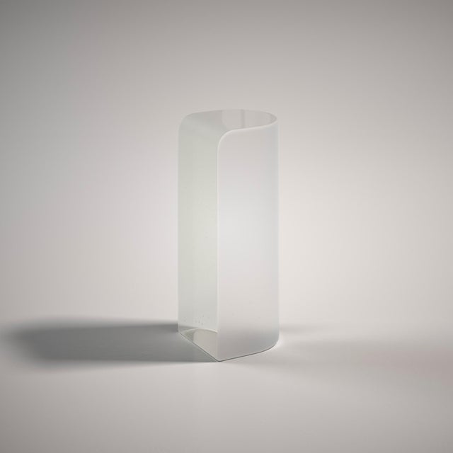 Glass Olaf Polished and Etched Cast Glass Sculptural Side Table by Fred&Juul For Sale - Image 7 of 7