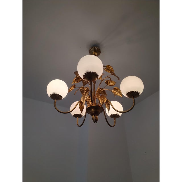 Italian Hollywood Regency Chandelier by Hans Högl, 1960s For Sale - Image 9 of 11