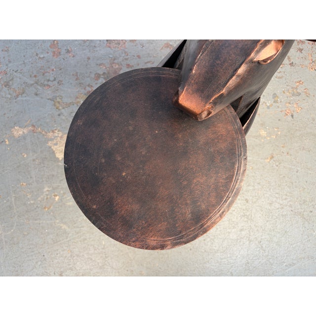 1990s Unique Copper Kangaroo Side Table For Sale - Image 9 of 12