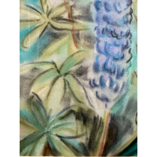 Original Pastel watercolor on paper by Henry Emil Salloch, also known as Heinz Emil Salloch, the German-born American...