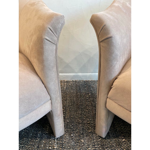 Weiman 1980s Postmodern Vintage Weiman Split Chairs - A Pair For Sale - Image 4 of 11