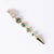 Modern Estate 18k Colombian Emerald and Diamond Drop Pendant For Sale - Image 3 of 6