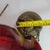 Antique Ruby Red Glass Hanging Oil Lamp Macbeth Pearl Glass Chimney Brass Trim For Sale - Image 9 of 13
